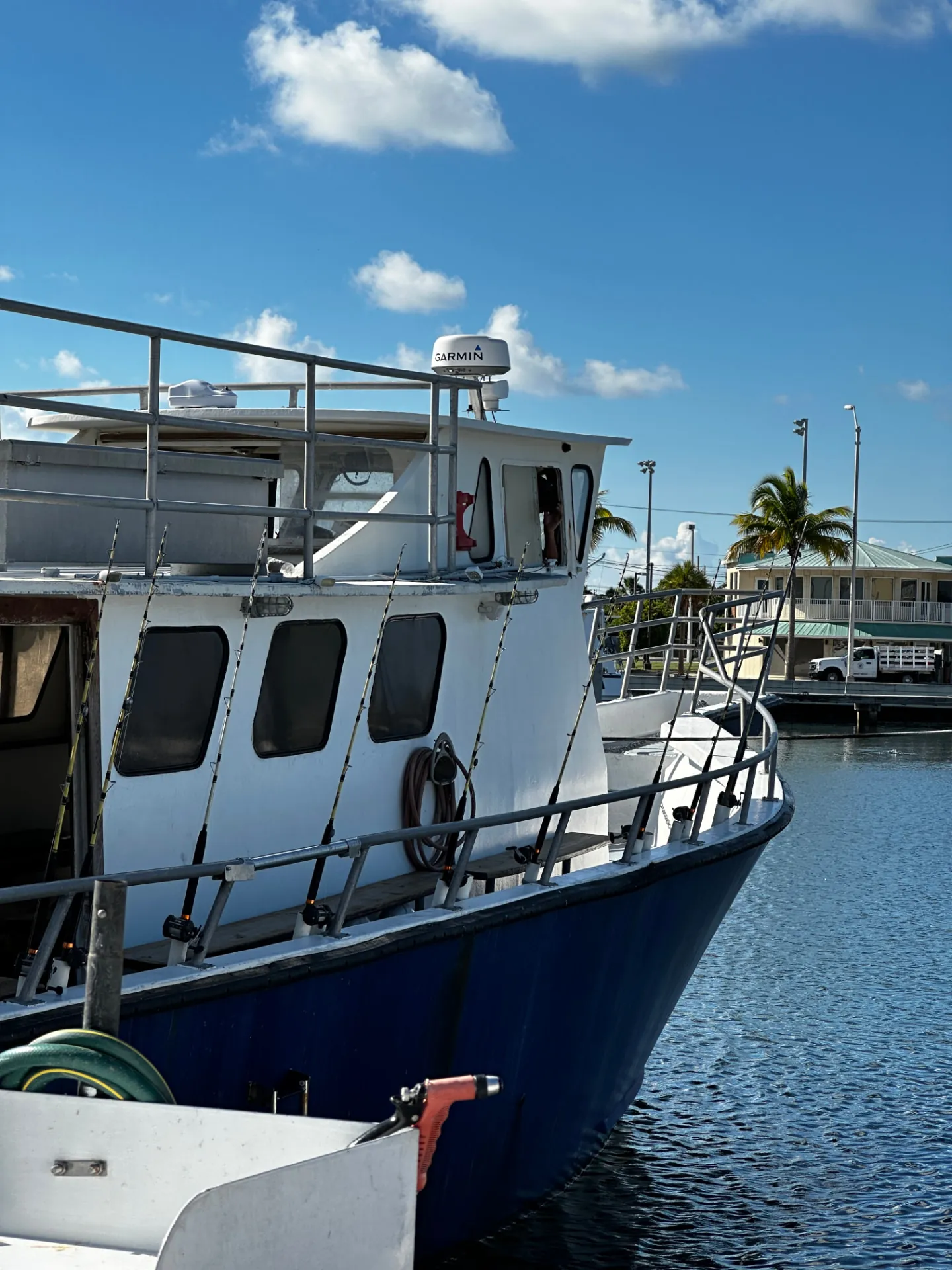 Gulfstream IV party boat docked at Historic Charter Boat Row in Key West